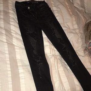 Black wash jeans